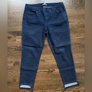 Lisa Rinna Collection Dark Blue Ankle Jeans